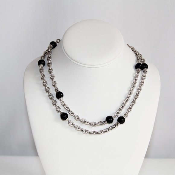 Judith Ripka Sterling Silver Black Onyx 